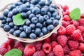 Freshly raspberry blueberry fruit antioxidant food