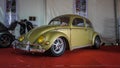 Freshly restored Volkswagen Beetle oval windows displayed at Jogja VW Festival Royalty Free Stock Photo