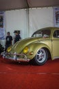 Freshly restored Volkswagen Beetle oval windows displayed at Jogja VW Festival Royalty Free Stock Photo