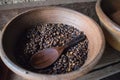 Freshly roasted Luwak coffee beans at Bali Indonesia