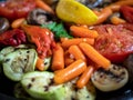 Cooked Mixed Vegetables Closeup Image Royalty Free Stock Photo