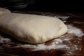 freshly rolled pizza dough ready for toppings