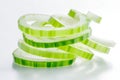 Freshly sliced cucumber rounds Royalty Free Stock Photo
