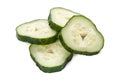 Freshly sliced cucumber Royalty Free Stock Photo