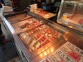 Sushi At Tsukiji Fish Market, Tokyo, Japan