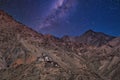 Beautiful shot of shey monastery in leh india. Royalty Free Stock Photo