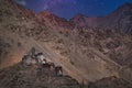 Beautiful shot of shey monastery in leh india. Royalty Free Stock Photo