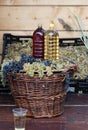 Freshly squeezed grape juice during food and wine festival