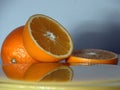 Freshly squeezed orange scenario 2 Royalty Free Stock Photo