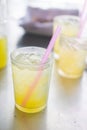 Freshly squeezed sugar cane juice Royalty Free Stock Photo