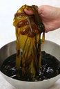 freshly wakame seaweed, japanese healthy food