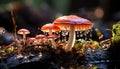 Freshness of autumn Close up of a poisonous toadstool cap generated by AI Royalty Free Stock Photo