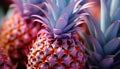 Freshness and beauty in nature a succulent pineapple, ripe and sweet generated by AI