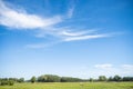 Blue sky and white clouds. Royalty Free Stock Photo