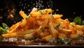 Freshness and crunchiness of gourmet French fries generated by AI