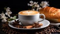 Freshness in a cup, coffee aroma fills the air generated by AI Royalty Free Stock Photo