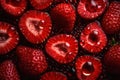 freshness and detail of strawberries with water drops in elegant atmosphere, Generative AI