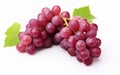 Freshness Isolated Grapes on White Background