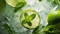 freshness mojito cocktail drink muddled Royalty Free Stock Photo