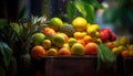Freshness of nature bounty healthy eating, juicy fruit generated by AI