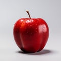 Freshness and perfection in a juicy, vibrant apple generated by AI