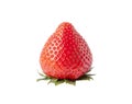 Freshness ripe a strawberry on the white background