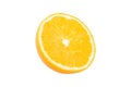 freshness  sliced orange fruit isolated white background Royalty Free Stock Photo