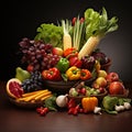 Freshness Unleashed: A Captivating Display of Fruits and Vegetables