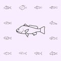 freshwater drum icon. Fish icons universal set for web and mobile