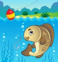 Freshwater fish theme image 1 Royalty Free Stock Photo