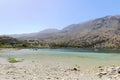 The freshwater lake Kournas. Crete. Greece Royalty Free Stock Photo