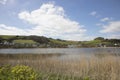 Freshwater lake at Slapton Ley in South Devon England Royalty Free Stock Photo