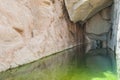 Freshwater pool in a mountain canyon