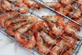 Freshwater prawn seafood. Royalty Free Stock Photo