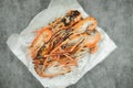 Freshwater river prawn grilled Royalty Free Stock Photo