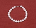 Freshwater white pearl necklace