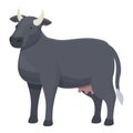 Fresian cow icon cartoon vector. Farm breed Royalty Free Stock Photo
