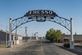 Fresno Archway Sign Royalty Free Stock Photo