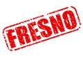 FRESNO red stamp text