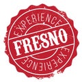 Fresno stamp rubber grunge