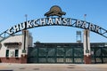 FRESNO, UNITED STATES - APRIL 12, 2014: Chukchansi Park baseball stadium in Fresno, California. The stadium is home for the Fresno