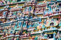 Fresque of an hindu temple Royalty Free Stock Photo