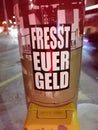 `fresst euer Geld` Sticker - `eat your money` Sticker