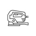 Fretsaw electric tool color line icon. Pictogram for web page, mobile app, promo.