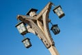 Fretted street lamp