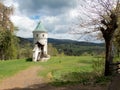 Freudenstein castle tower riun in jachymov in western bohemia