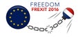 FREXIT France Decision to Leave the EU Royalty Free Stock Photo