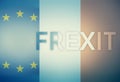 Frexit France and Europe Background Flags