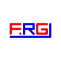 FRG letter logo creative design with vector graphic, FRG