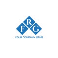 FRG letter logo design on white background. FRG creative initials letter logo concept. FRG letter design